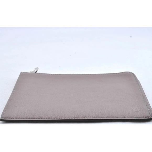 SOLD Authentic Louis Vuitton Taurillon Pochette Jules Clutch Bag Gray/Taupe - Picture 4 of 11